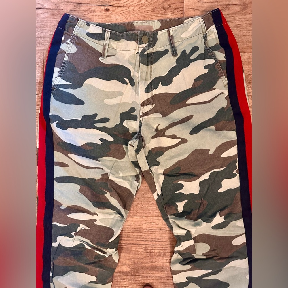 MOTHER Camo No Zip Misfit Pants Size 26/2 - Picture 7 of 14